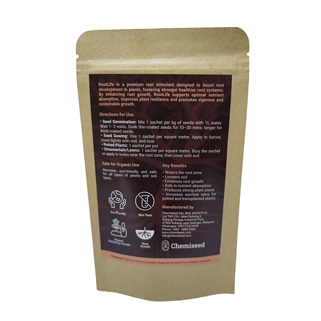 Rootlife sachet | 植物的有机水和营养库 - Chemiseed Sdn.