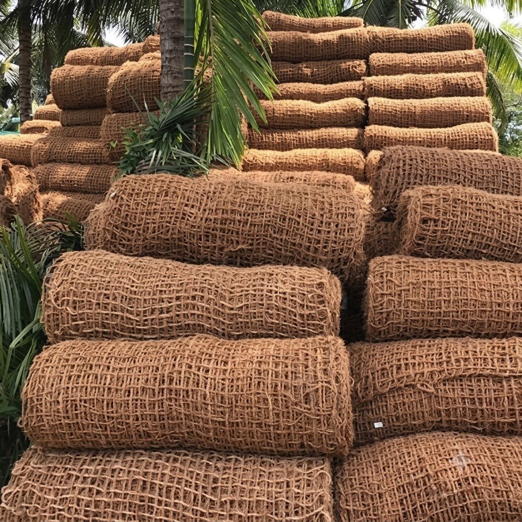 Coconut Fibre Net (Coir Netting) - Chemiseed Sdn. Bhd.